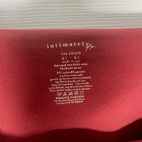 Free People Long Sleeve Compression Top Sz M /L - Picture 4 of 4